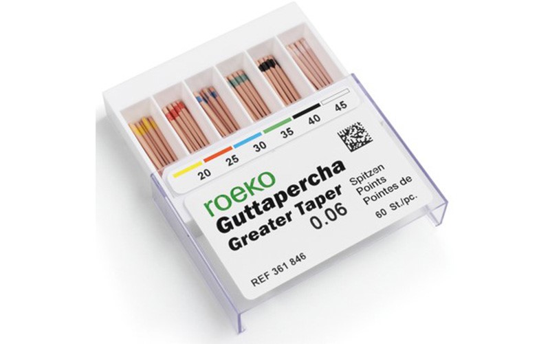 ROEKO Guttapercha points Greater Taper   膠針 (抽屜型包裝)