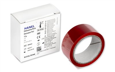 HANEL Occlusion Foil 12μ 1sided red 單面紅咬合箔