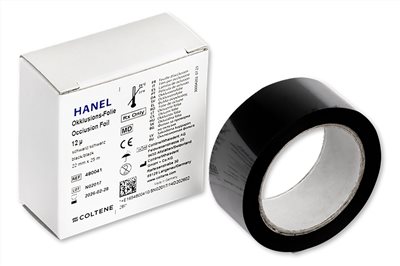 HANEL Occlusion Foil 12μ 2sided black 雙面黑咬合箔